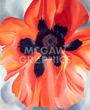 Red Poppy, No. VI, 1928 -  Georgia O'Keeffe - McGaw Graphics