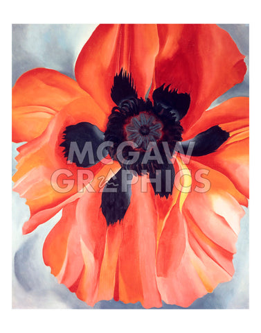 Red Poppy, No. VI, 1928 -  Georgia O'Keeffe - McGaw Graphics