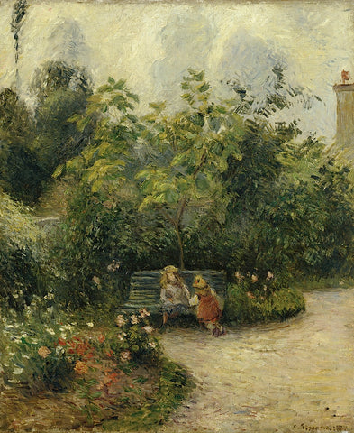 Corner of a Garden at the Hermitage, 1877 -  Camille Pissarro - McGaw Graphics