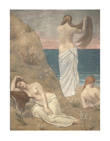 Young Women at the Sea Shore (petite version) -  Pierre Puvis de Chavannes - McGaw Graphics