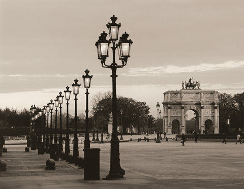 Lamps at Night Musee du Louvre -  Christian Peacock - McGaw Graphics