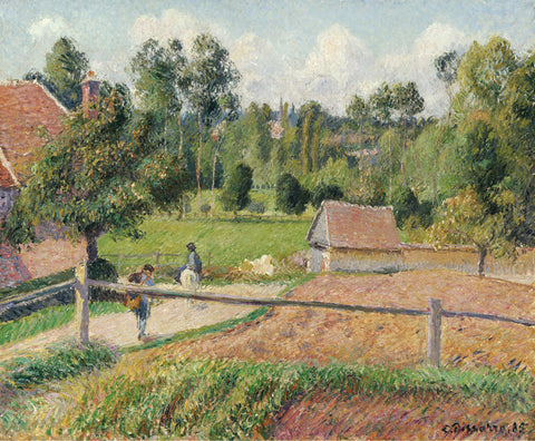 View from the Artist's Window, Eragny -  Camille Pissarro - McGaw Graphics