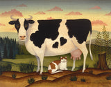 Cow and Cat -  Diane Ulmer Pedersen - McGaw Graphics