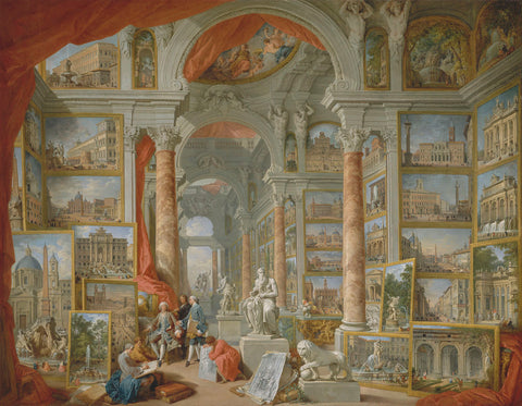 Picture Gallery with Views of Modern Rome, 1757 -  Giovanni Paolo Pannini - McGaw Graphics