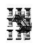 West Village Fire Escape 1937 -  Jeff Pica - McGaw Graphics