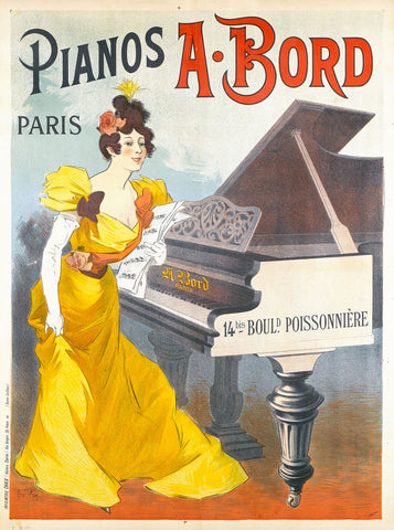 Pianos A. Bord Paris -  Rene Pean - McGaw Graphics