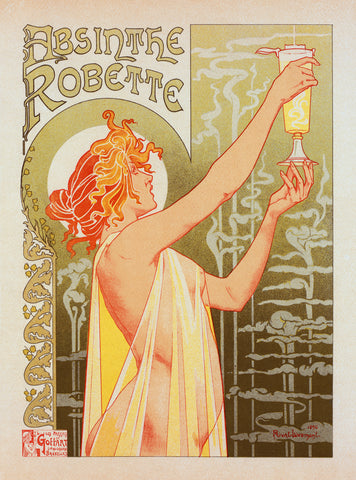 Affiche belge pour l' "Absinthe Robette" -  Henri Privat-Livemont - McGaw Graphics