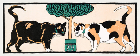 Cats Under a Tree, 1898 -  Edward Penfield - McGaw Graphics
