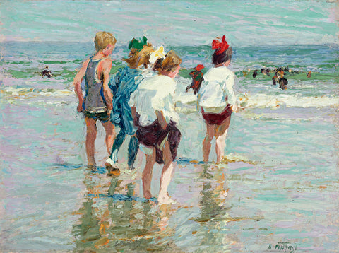 Summer Day, Brighton Beach -  Edward Henry Potthast - McGaw Graphics