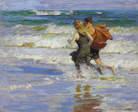 At the Beach, c. 1918 -  Edward Henry Potthast - McGaw Graphics
