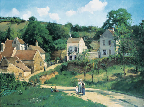 L'Hermitage at Pontoise, c. 1867 -  Camille Pissarro - McGaw Graphics