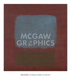 No. 37/No. 19 (Slate Blue and Brown on Plum), 1958 -  Mark Rothko - McGaw Graphics