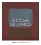 No. 37/No. 19 (Slate Blue and Brown on Plum), 1958 -  Mark Rothko - McGaw Graphics