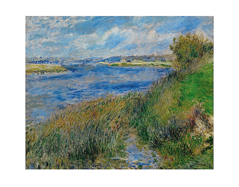 La Seine a Champrosay - Banks of the Seine River at Champrosay, 1876 -  Pierre-Auguste Renoir - McGaw Graphics