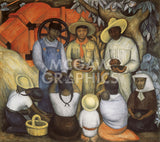 Triumph of the Revolution - Distribution of Food -  Diego Rivera - McGaw Graphics