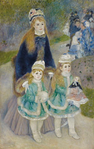 Mother and Children (La Promenade), from 1874 until 1876 -  Pierre-Auguste Renoir - McGaw Graphics