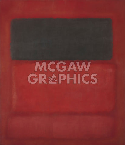 Black over Reds [Black on Red], 1957 -  Mark Rothko - McGaw Graphics