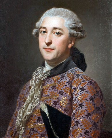 Portrait of Prince Vladimir Golitsyn Borisovtj, 1762 -  Alexander Roslin - McGaw Graphics