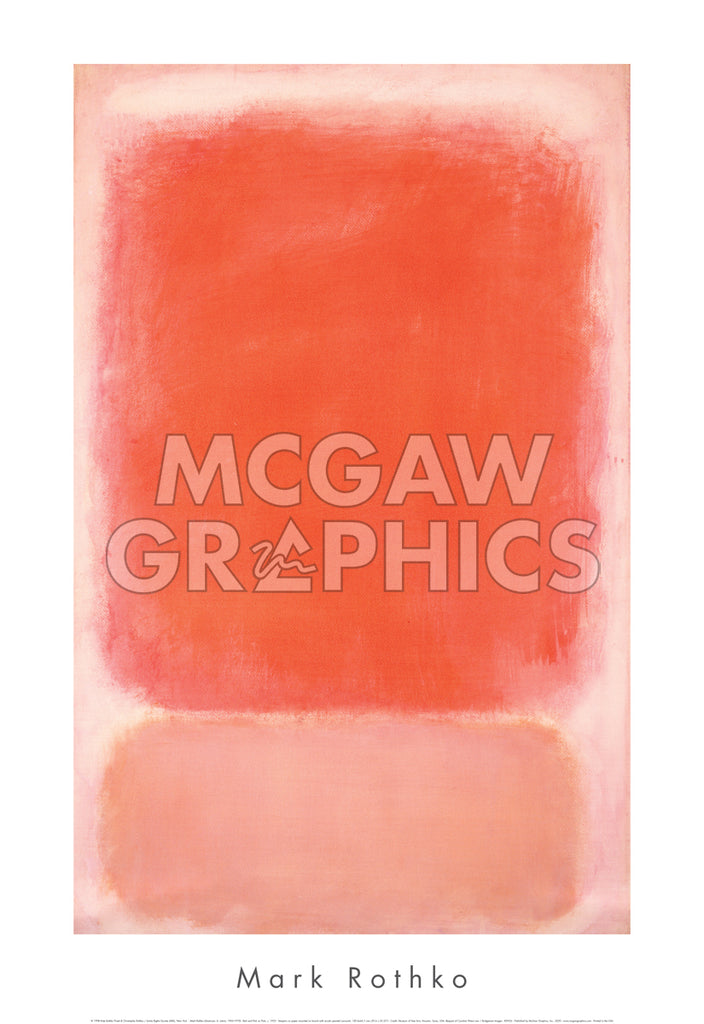 Red and Pink on Pink, c. 1953 | McGaw Graphics