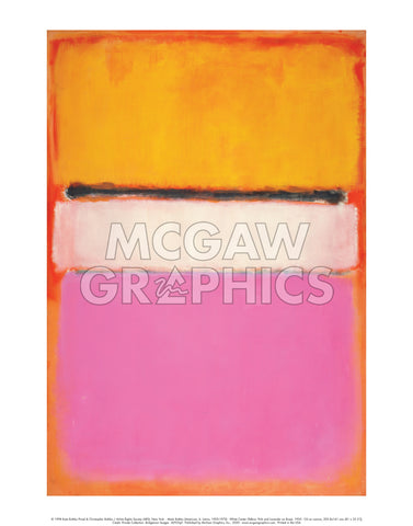 White Center (Yellow, Pink and Lavender on Rose), 1950 -  Mark Rothko - McGaw Graphics
