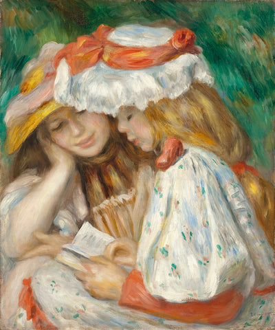 Two Girls Reading, 1890 -  Pierre-Auguste Renoir - McGaw Graphics