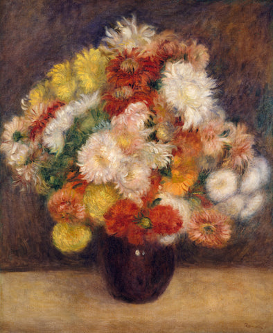 Bouquet of Chrysanthemums, 1881 -  Pierre-Auguste Renoir - McGaw Graphics