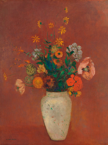 Bouquet in a Chinese Vase, ca. 1912–14 -  Odilon Redon - McGaw Graphics