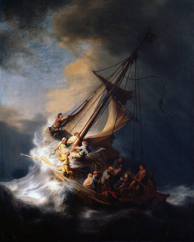 The Storm on the Sea of Galilee, 1633 -  Rembrandt - McGaw Graphics