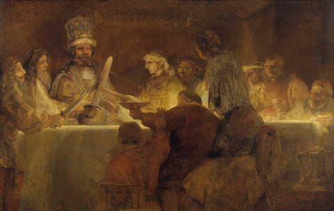The Conspiracy of the Batavians under Claudius Civilis, between 1661 and 1662 -  Rembrandt - McGaw Graphics