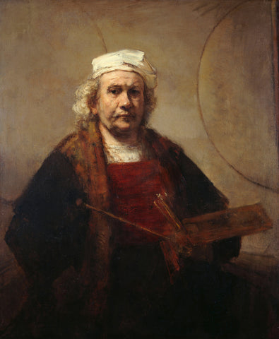Self-Portrait with Two Circles, 1659-1665 -  Rembrandt - McGaw Graphics