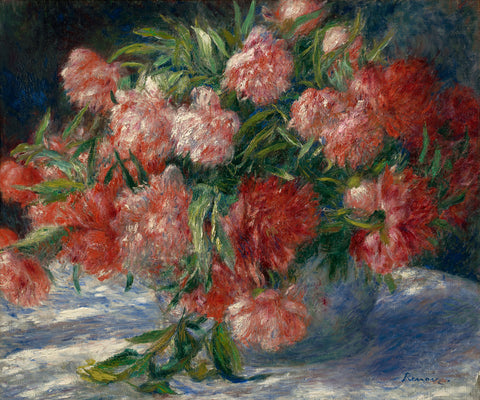 Peonies, c. 1880 -  Pierre-Auguste Renoir - McGaw Graphics