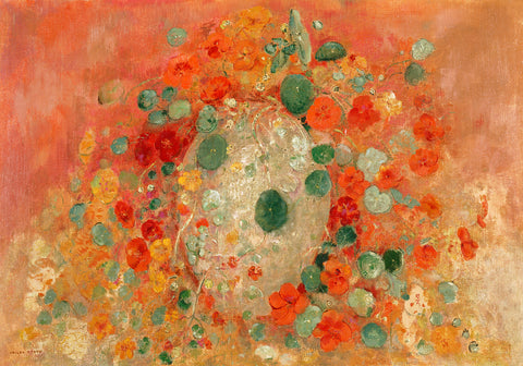 Nasturtiums, 1905 -  Odilon Redon - McGaw Graphics