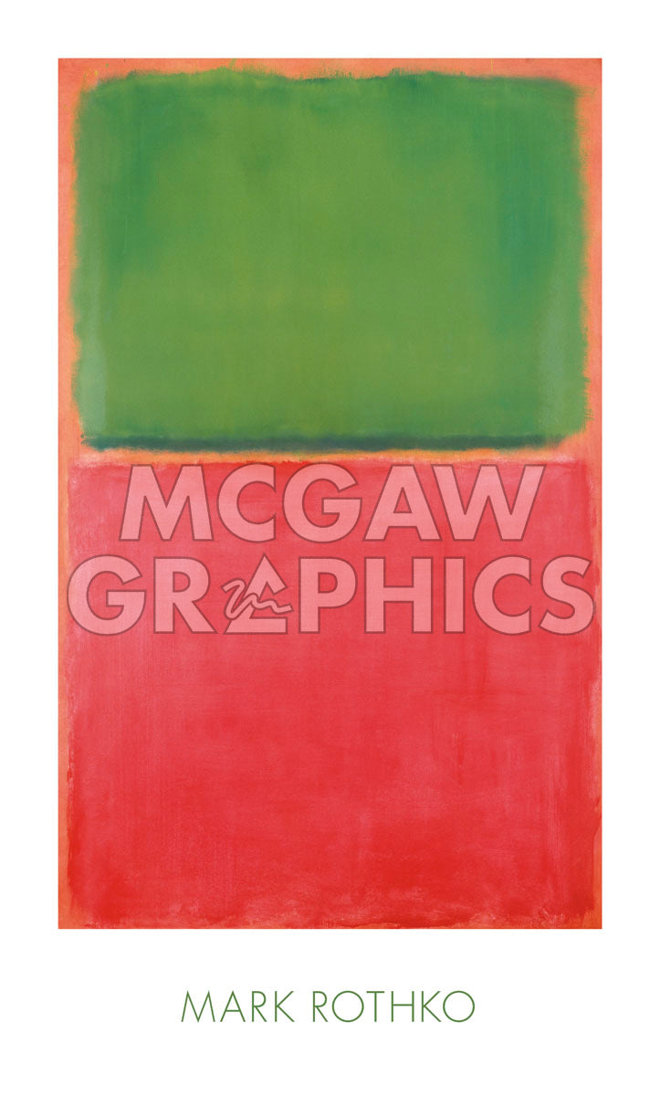 Green, Red, on Orange | McGaw Graphics