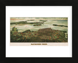 Bird’s Eye View of Sandusky, Ohio, 1898 (Framed) -  Alvord Peters Co. - McGaw Graphics