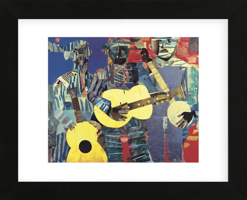 Three Folk Musicians, 1967  (Framed) -  Romare Bearden - McGaw Graphics