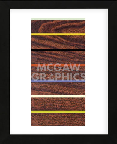 Woodgrain & Stripe  (Framed) -  Dan Bleier - McGaw Graphics