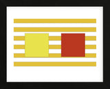 Double Block on Stripe  (Framed) -  Dan Bleier - McGaw Graphics