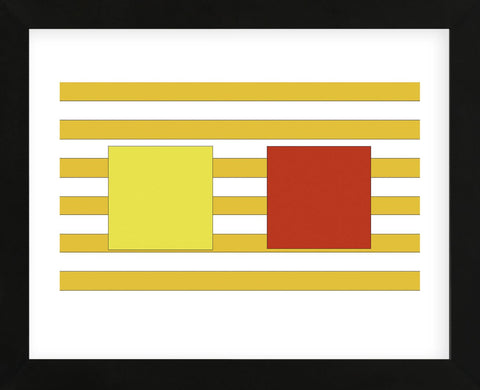 Double Block on Stripe  (Framed) -  Dan Bleier - McGaw Graphics