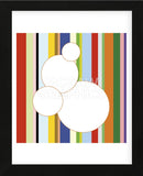White Bubble on Stripe (detail) (Framed) -  Dan Bleier - McGaw Graphics