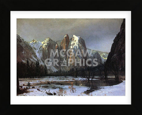 Cathedral Rock Yosemite (Framed) -  Albert Bierstadt - McGaw Graphics