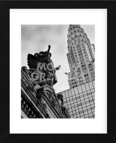 Mercury Statue and Chrysler Building (Framed) -  Chris Bliss - McGaw Graphics