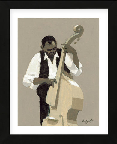 String Bass Player (Framed) -  William Buffett - McGaw Graphics