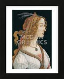 Idealized Portrait of a Lady (Portrait of Simonetta Vespucci as Nymph), 1480 (Framed) -  Sandro Botticelli - McGaw Graphics