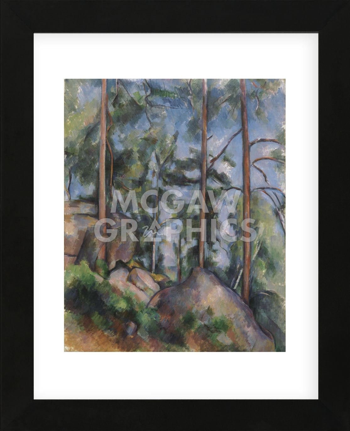 Pines and Rocks (Fontainebleau), c. 1897 (Framed) | McGaw Graphics