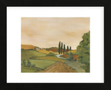 Sunny Tuscan Road  (Framed) -  Jean Clark - McGaw Graphics