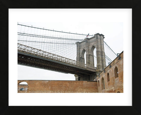 Brooklyn Bridge (brick walls)  (Framed) -  Erin Clark - McGaw Graphics