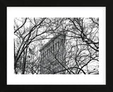 Veiled Flatiron Building (b/w)  (Framed) -  Erin Clark - McGaw Graphics