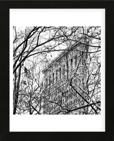 Veiled Flatiron Building (b/w) (detail)  (Framed) -  Erin Clark - McGaw Graphics