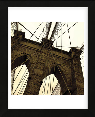Brooklyn Bridge II (sepia) (detail)  (Framed) -  Erin Clark - McGaw Graphics