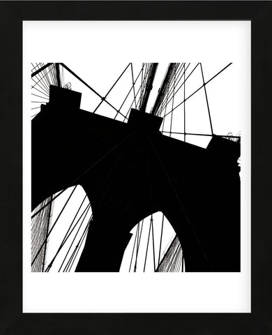 Brooklyn Bridge Silhouette (detail) (Framed) -  Erin Clark - McGaw Graphics